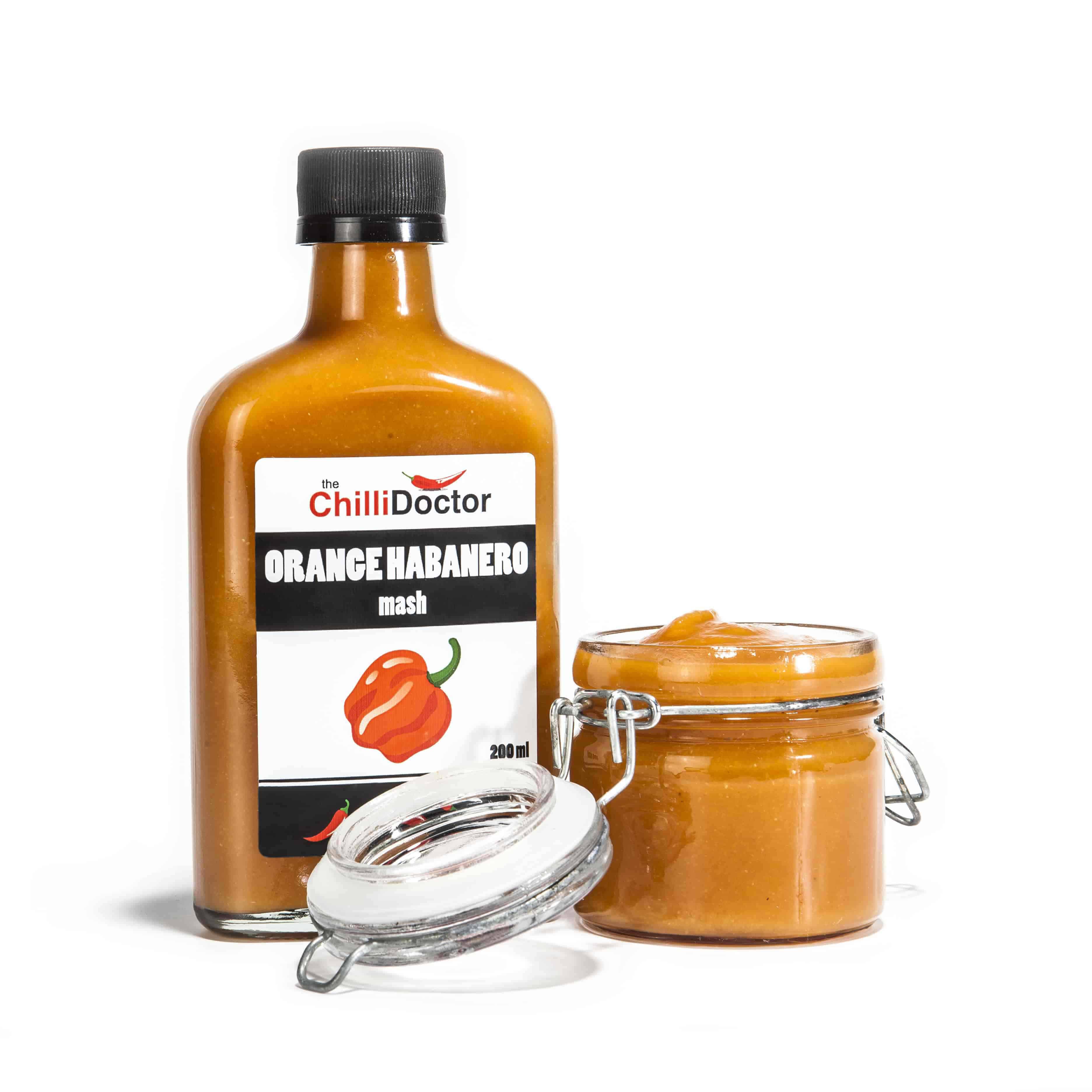 Habanero arancio peperoncino piccante salsa